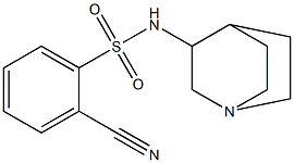 N-1-azabicyclo[2.2.2]oct-3-yl-2-cyanobenzenesulfonamide,,结构式