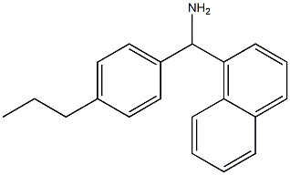 naphthalen-1-yl(4-propylphenyl)methanamine Structure