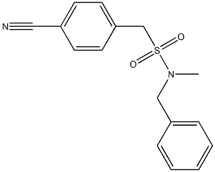 N-benzyl(4-cyanophenyl)-N-methylmethanesulfonamide Structure