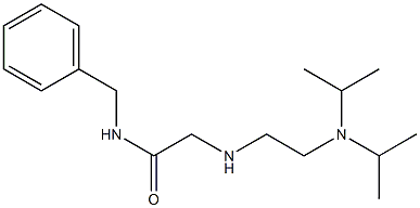 N-benzyl-2-({2-[bis(propan-2-yl)amino]ethyl}amino)acetamide 结构式