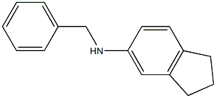 N-benzyl-2,3-dihydro-1H-inden-5-amine 化学構造式