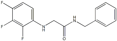N-benzyl-2-[(2,3,4-trifluorophenyl)amino]acetamide Struktur