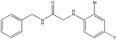 N-benzyl-2-[(2-bromo-4-fluorophenyl)amino]acetamide Structure