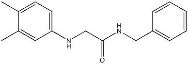 N-benzyl-2-[(3,4-dimethylphenyl)amino]acetamide 化学構造式