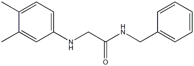 N-benzyl-2-[(3,4-dimethylphenyl)amino]acetamide Structure