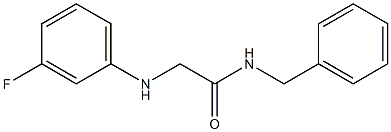 N-benzyl-2-[(3-fluorophenyl)amino]acetamide 化学構造式