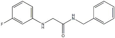 N-benzyl-2-[(3-fluorophenyl)amino]acetamide Struktur