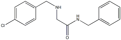 N-benzyl-2-{[(4-chlorophenyl)methyl]amino}acetamide Struktur