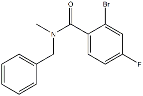 N-benzyl-2-bromo-4-fluoro-N-methylbenzamide Structure