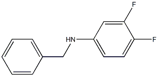 N-benzyl-3,4-difluoroaniline Struktur