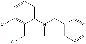 N-benzyl-3-chloro-2-(chloromethyl)-N-methylaniline Structure