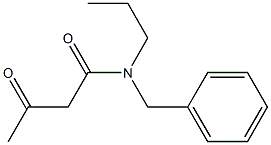 N-benzyl-3-oxo-N-propylbutanamide 化学構造式