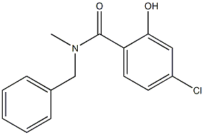 N-benzyl-4-chloro-2-hydroxy-N-methylbenzamide Structure