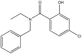 N-benzyl-4-chloro-N-ethyl-2-hydroxybenzamide Struktur