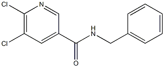 N-benzyl-5,6-dichloropyridine-3-carboxamide Struktur