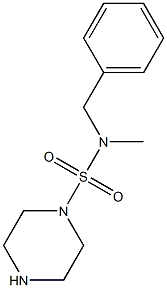 N-benzyl-N-methylpiperazine-1-sulfonamide 化学構造式