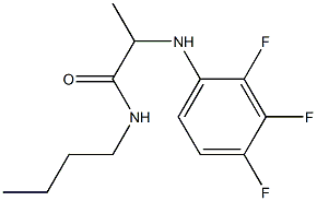 N-butyl-2-[(2,3,4-trifluorophenyl)amino]propanamide Structure