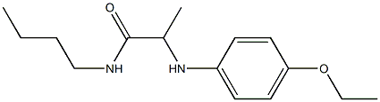 N-butyl-2-[(4-ethoxyphenyl)amino]propanamide 结构式