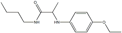 N-butyl-2-[(4-ethoxyphenyl)amino]propanamide 化学構造式