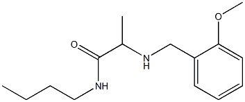 N-butyl-2-{[(2-methoxyphenyl)methyl]amino}propanamide 化学構造式