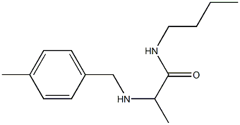 N-butyl-2-{[(4-methylphenyl)methyl]amino}propanamide 化学構造式