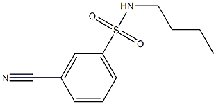 N-butyl-3-cyanobenzenesulfonamide 结构式