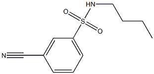 N-butyl-3-cyanobenzenesulfonamide,,结构式