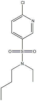 N-butyl-6-chloro-N-ethylpyridine-3-sulfonamide Struktur