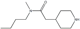 N-butyl-N-methyl-2-piperidin-4-ylacetamide Structure