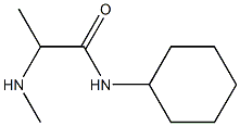 N-cyclohexyl-2-(methylamino)propanamide Structure