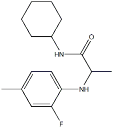 N-cyclohexyl-2-[(2-fluoro-4-methylphenyl)amino]propanamide|