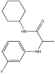 N-cyclohexyl-2-[(3-fluorophenyl)amino]propanamide