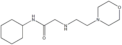 N-cyclohexyl-2-{[2-(morpholin-4-yl)ethyl]amino}acetamide Structure