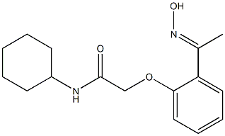 N-cyclohexyl-2-{2-[1-(hydroxyimino)ethyl]phenoxy}acetamide Structure