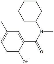 N-cyclohexyl-2-hydroxy-N,5-dimethylbenzamide,,结构式