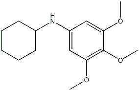 N-cyclohexyl-3,4,5-trimethoxyaniline,,结构式