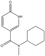 N-cyclohexyl-N-methyl-6-oxo-1,6-dihydropyridine-3-carboxamide Structure