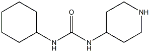 N-cyclohexyl-N'-piperidin-4-ylurea Structure