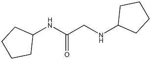 N-cyclopentyl-2-(cyclopentylamino)acetamide Struktur