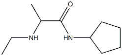 N-cyclopentyl-2-(ethylamino)propanamide Structure