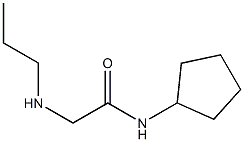 N-cyclopentyl-2-(propylamino)acetamide,,结构式