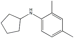 N-cyclopentyl-2,4-dimethylaniline,,结构式