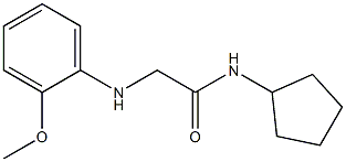 N-cyclopentyl-2-[(2-methoxyphenyl)amino]acetamide,,结构式