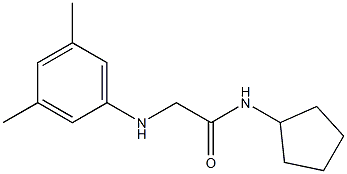 N-cyclopentyl-2-[(3,5-dimethylphenyl)amino]acetamide,,结构式