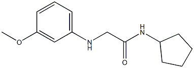 N-cyclopentyl-2-[(3-methoxyphenyl)amino]acetamide Structure