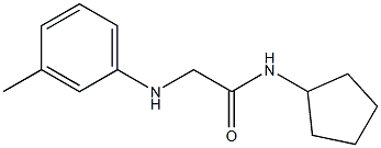 N-cyclopentyl-2-[(3-methylphenyl)amino]acetamide Structure