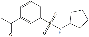 N-cyclopentyl-3-acetylbenzene-1-sulfonamide