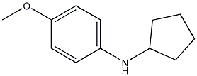 N-cyclopentyl-4-methoxyaniline Struktur