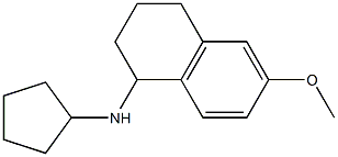 N-cyclopentyl-6-methoxy-1,2,3,4-tetrahydronaphthalen-1-amine 结构式