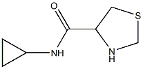 N-cyclopropyl-1,3-thiazolidine-4-carboxamide Struktur